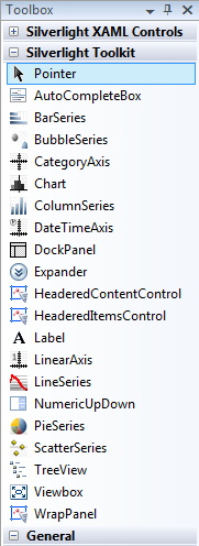 Silverlight Toolkit controls in Visual Studio 2008 toolbox
